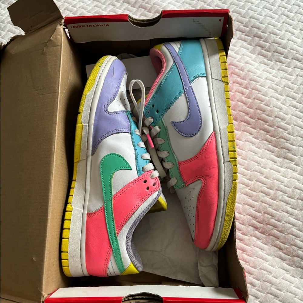 Nike Multicolor Sneakers with Pastel Accents “Candy” Dunks